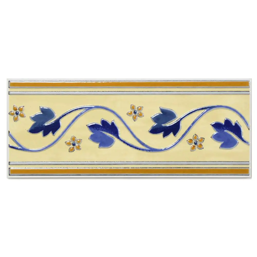 Bordüre Villeroy & Boch Nr.142 1151 JL04 Tivoli creme blau 10x25 cm