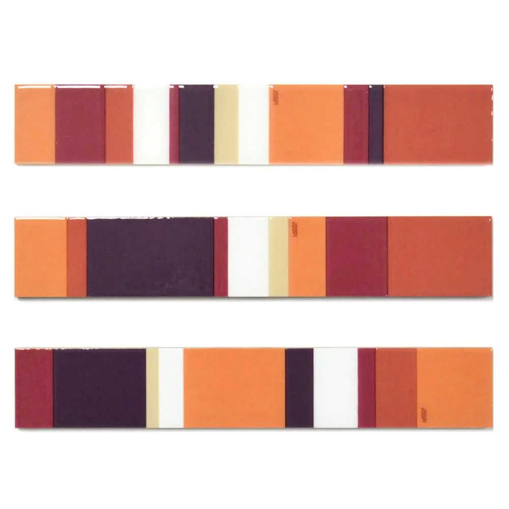 Bordüre Steuler Design Nr.52 25072 Joop! Stripes 3er Set rot orange weiß 5x30 cm I.Sorte