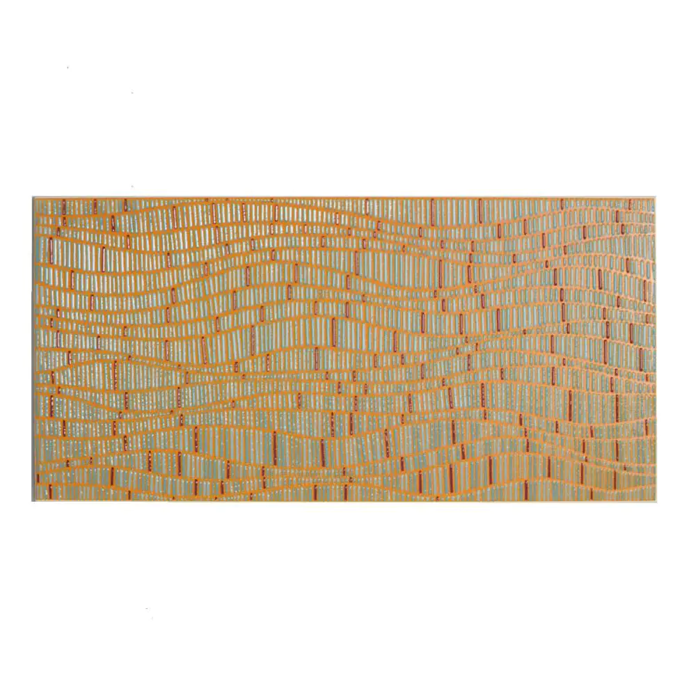 Wandfliese Dekor Steuler Design E702 26175 Oceans Five orange türkis 25x50 cm I.Sorte