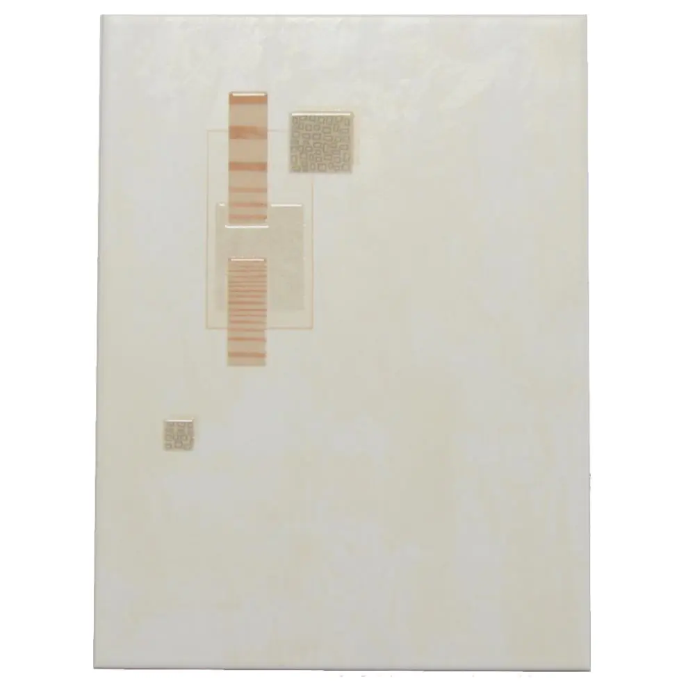 Wandfliese Dekor Steuler Design E715 35784 Olga grafisch creme beige 25x33 cm I.Sorte