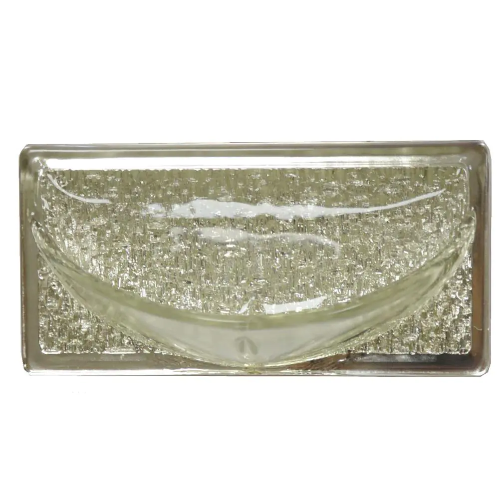 Seifenschale Schwammschale Ecas E754 Granat Glas Retro silber 10x20 cm