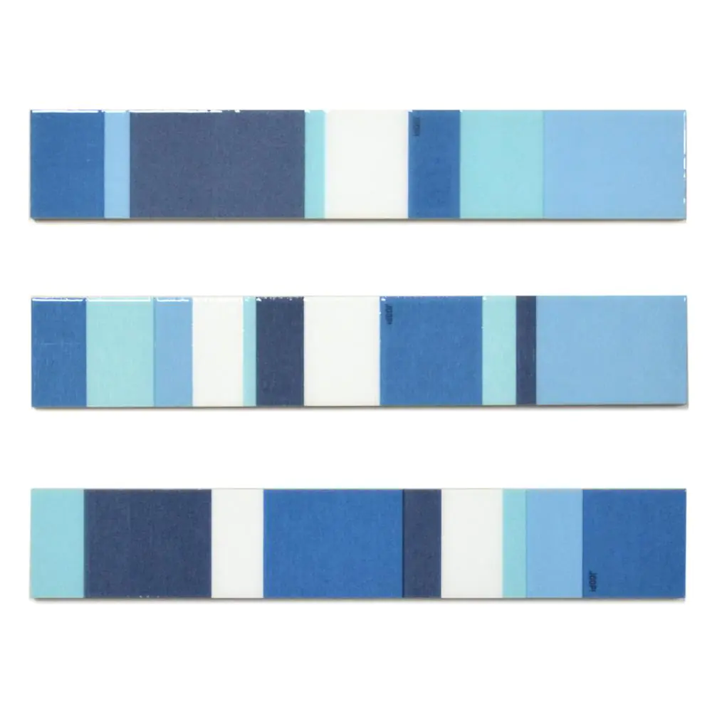 Bordüre Steuler Design Nr.7 25071 Joop! Stripes 3er Set blau türkis weiß 5x30 cm I.Sorte