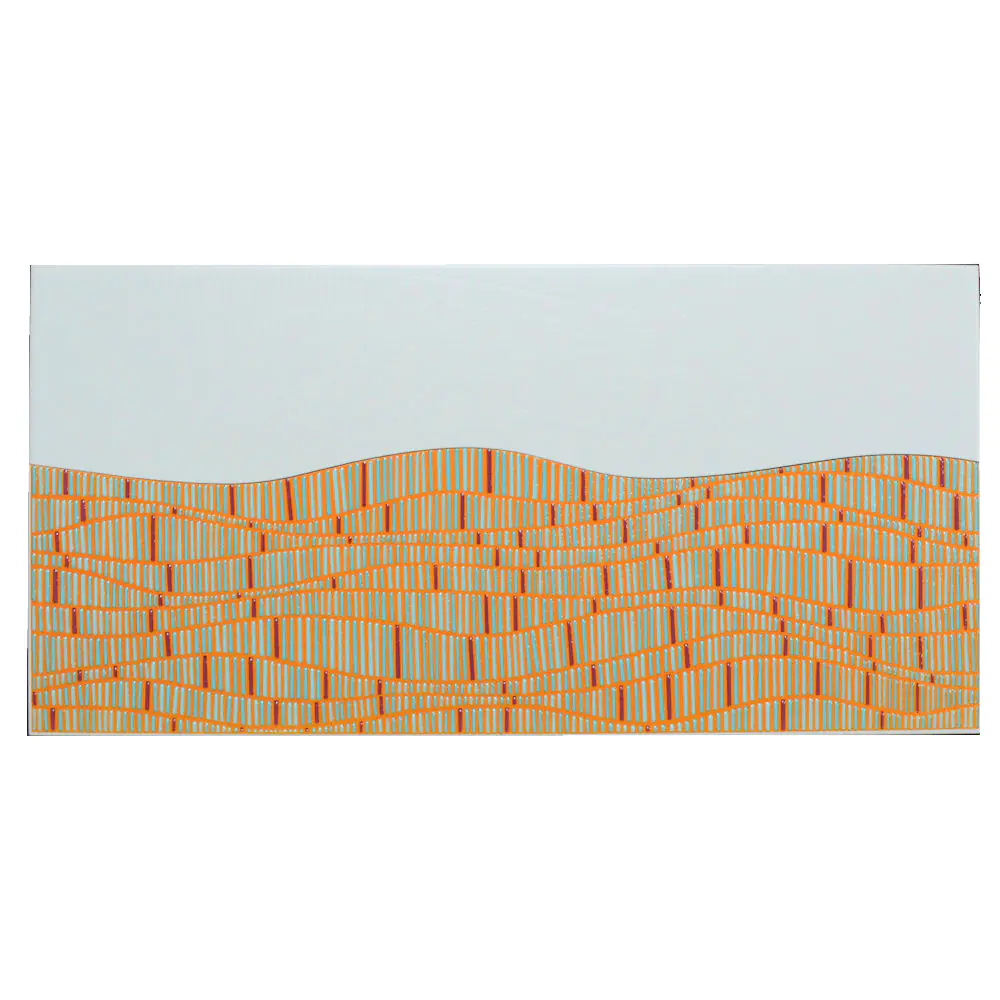 Wandfliese Dekor Steuler Design E1326 26176 Oceans Five orange türkis 25x50 cm I.Sorte