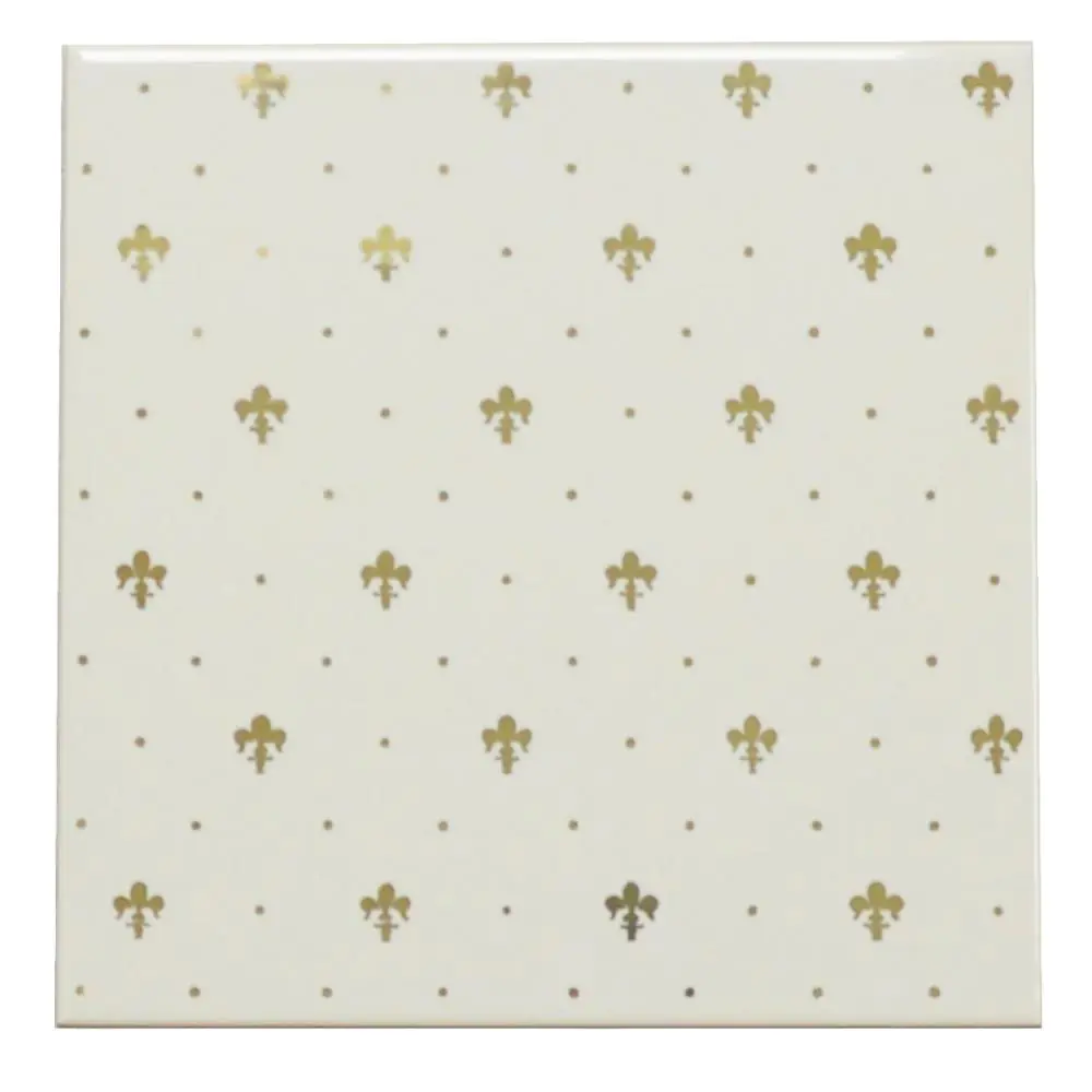 Wandfliese Petracer's Ceramiche E515 Grand Elegance weiß gold 20x20 cm